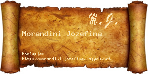 Morandini Jozefina névjegykártya